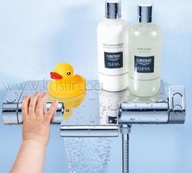 Душ система Grohe New Tempesta System 250 и термостат Grohtherm 2000