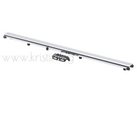 Линеен сифон Viega Advantix Flat 750-1200 мм, нисък, комплект с решетка ER11 хром и рамка Oval