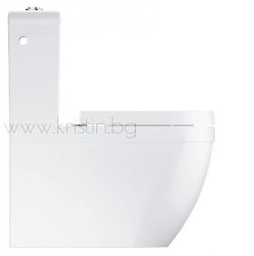 Моноблок Grohe Euro Ceramic 39338000  плътно прилепнал до стената комплект с капак с плавно затваряне