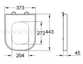 39330000 Grohe Euro Ceramic, капак с плавно спускане