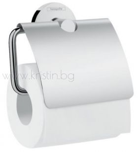 Държач за тоалетна хартия с капак Hansgrohe Logis Universal