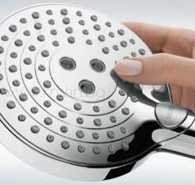 Душ система с термостат Hansgrohe Showertablet 350, душ пита Raindance E 300 и ръчен душ Raindance Select S 120