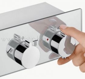 Душ система с термостат Hansgrohe Showertablet 350, душ пита Raindance E 300 и ръчен душ Raindance Select S 120