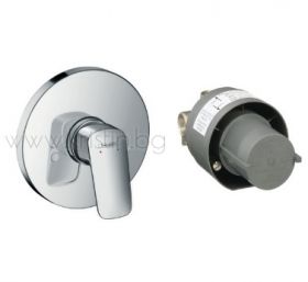 Hansgrohe Logis, смесител за вграждане за душ, комплект външна и вътрешна част